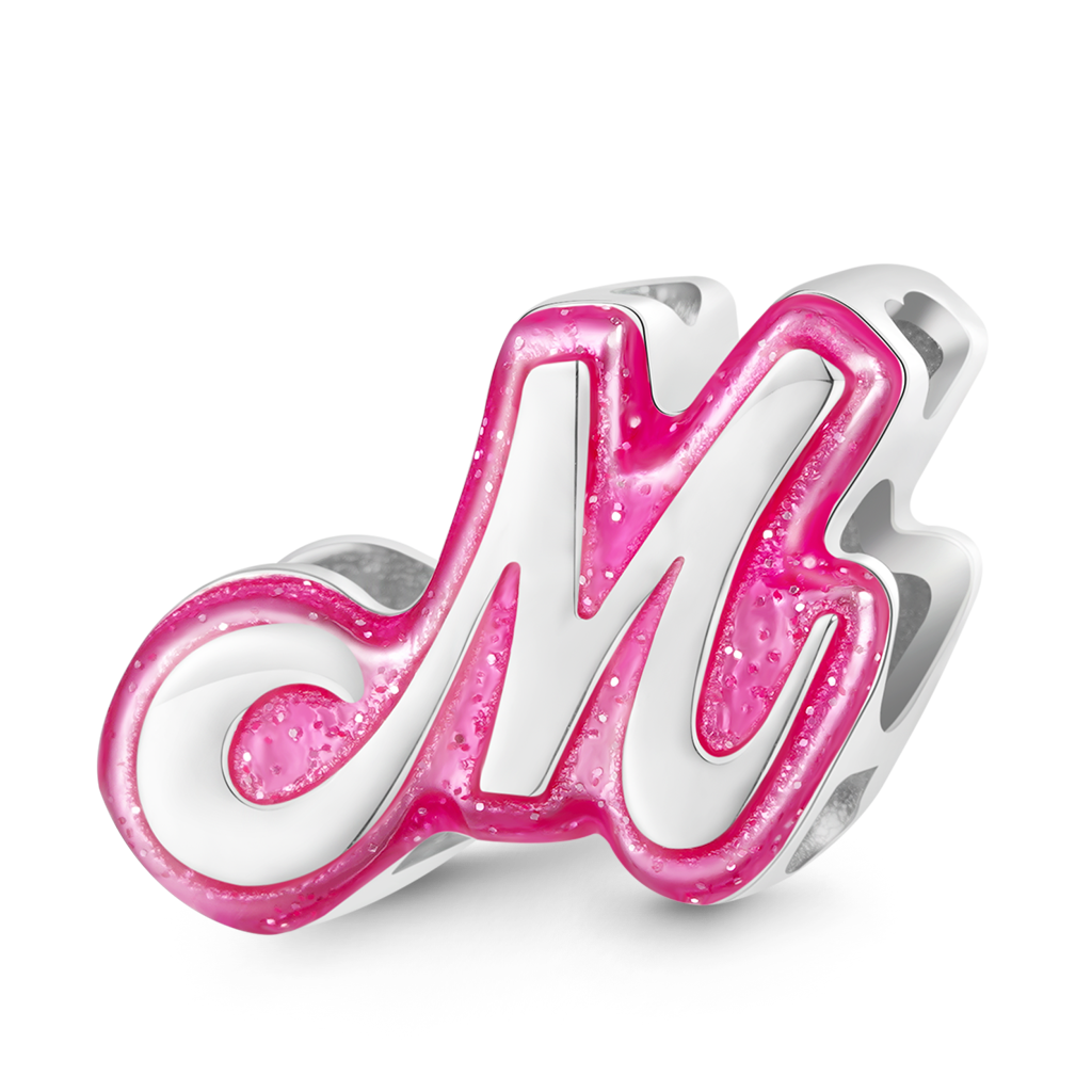 バービー ピンク レター チャーム image number 0