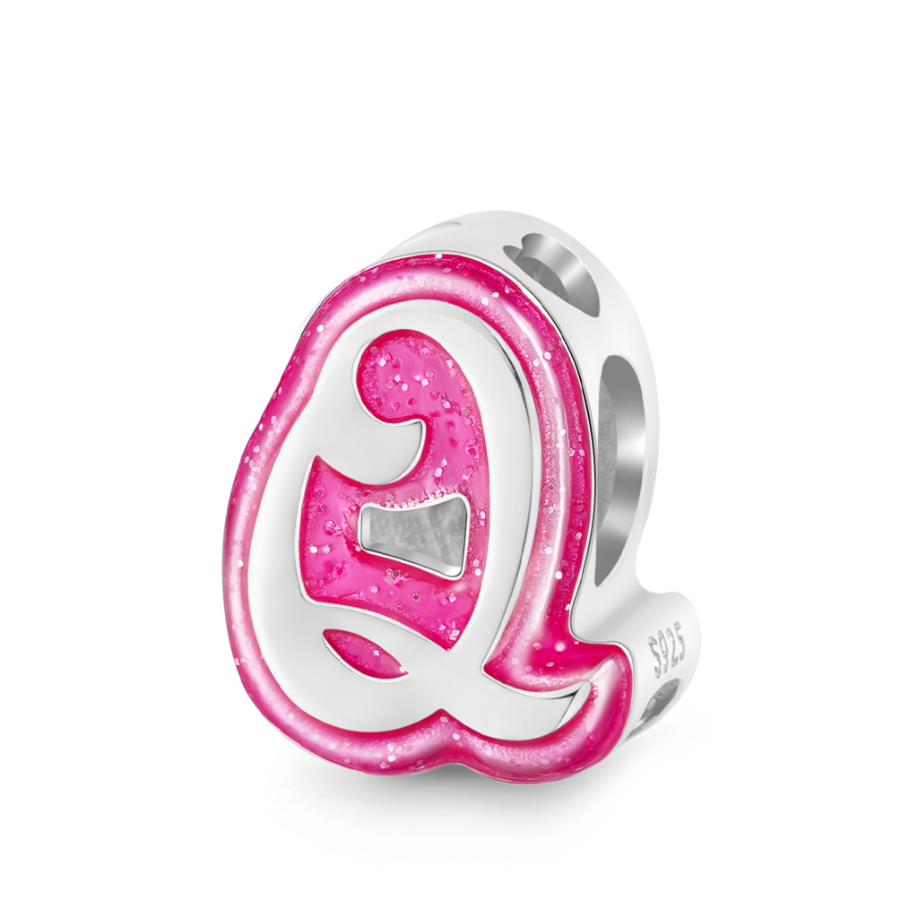 バービー ピンク レター チャーム image number 0