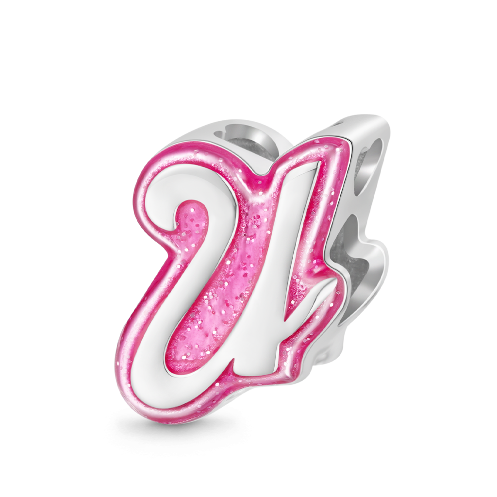 バービー ピンク レター チャーム image number 0