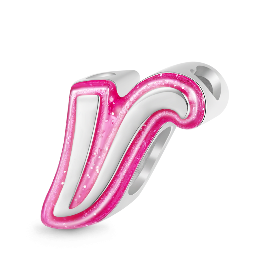 バービー ピンク レター チャーム image number 0