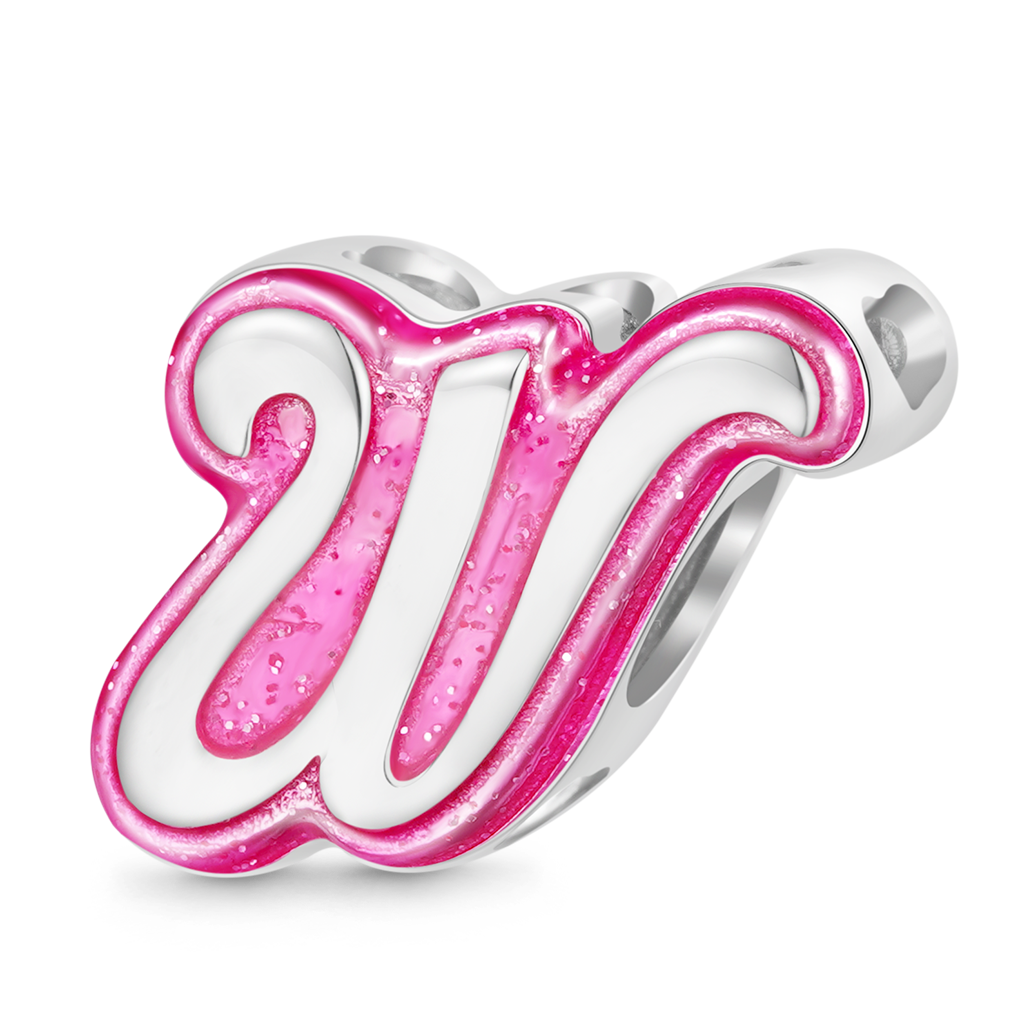 バービー ピンク レター チャーム image number 0