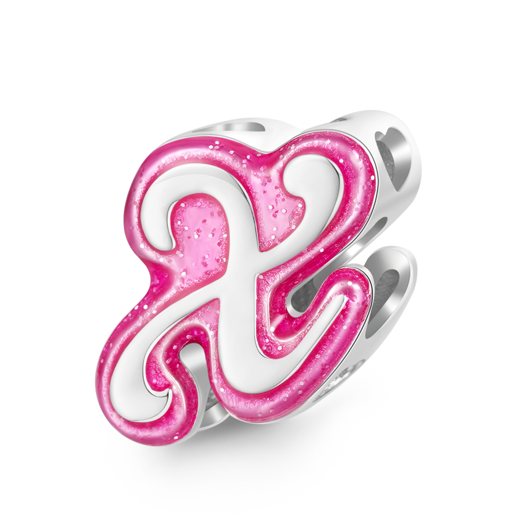 バービー ピンク レター チャーム image number 0