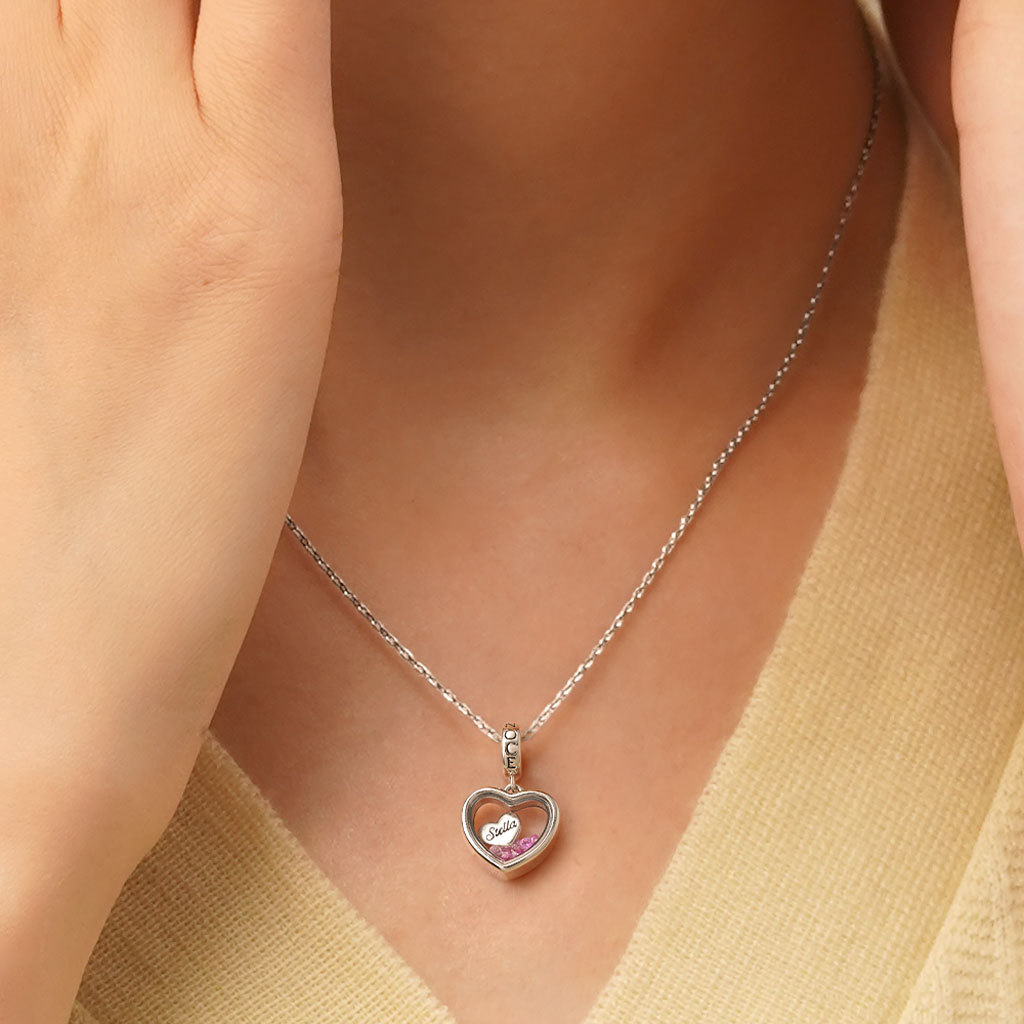 刻印可能なハートペンダント image number 5