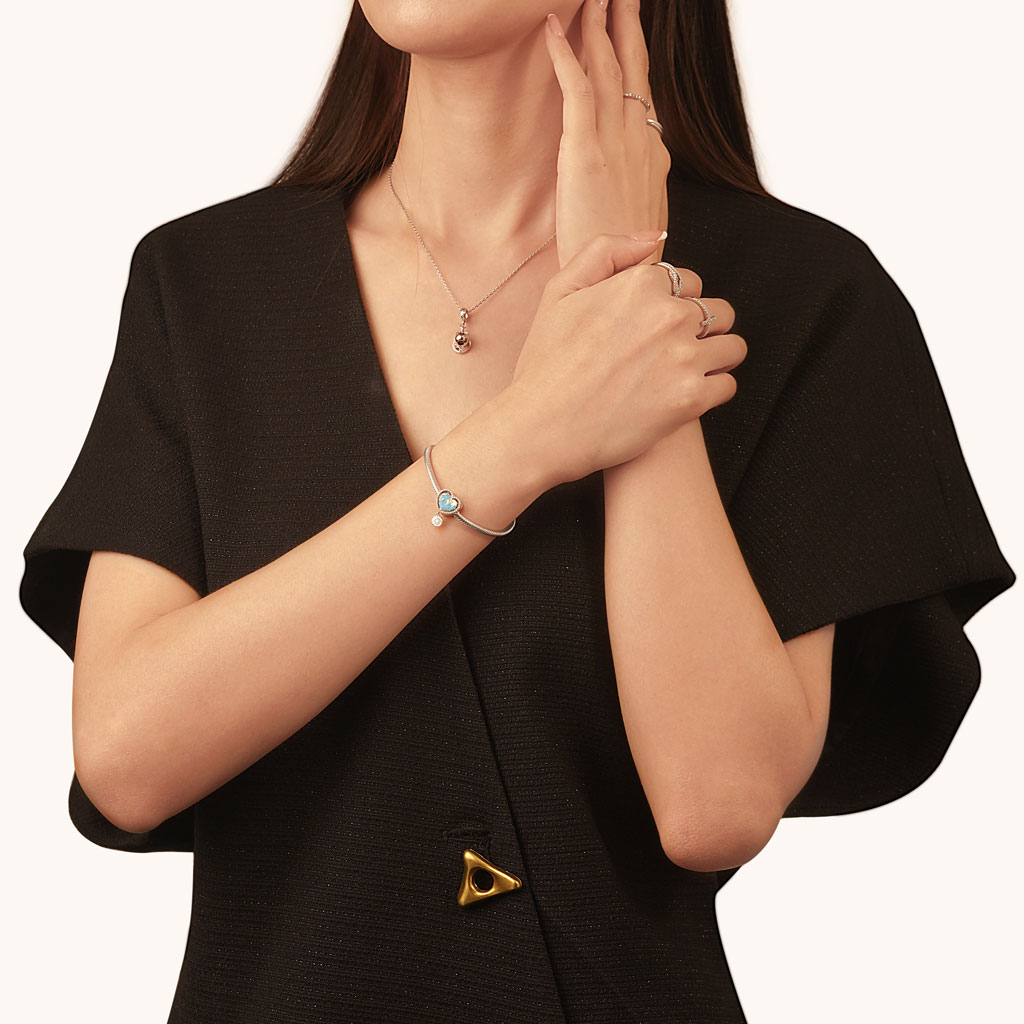 世界地図ハート・チャーム image number 3