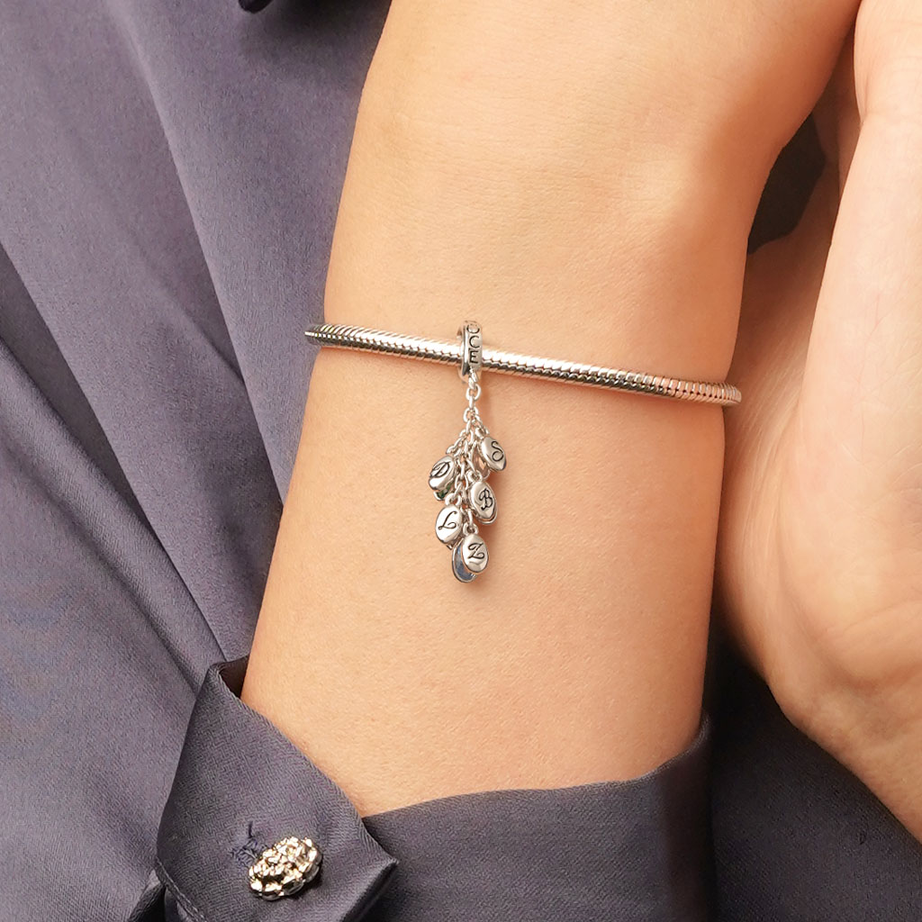 誕生石彫刻可能な葉ペンダント image number 6