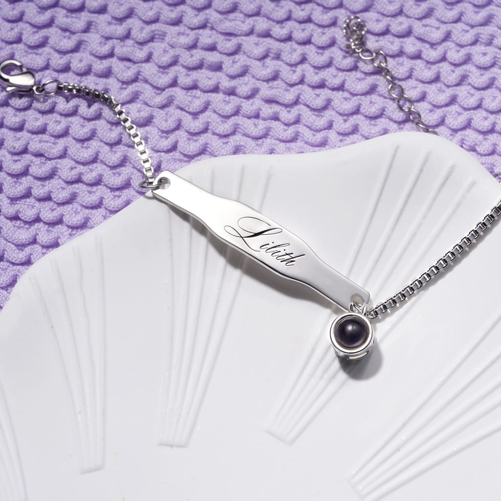 プロジェクション カップルの思い出を刻印できるブレスレット image number 3