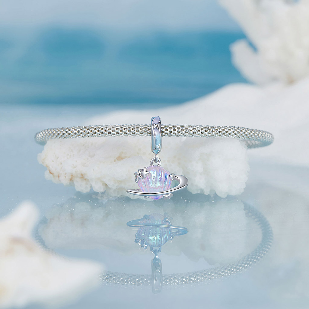 カラー シェル プラネット ペンダント image number 2