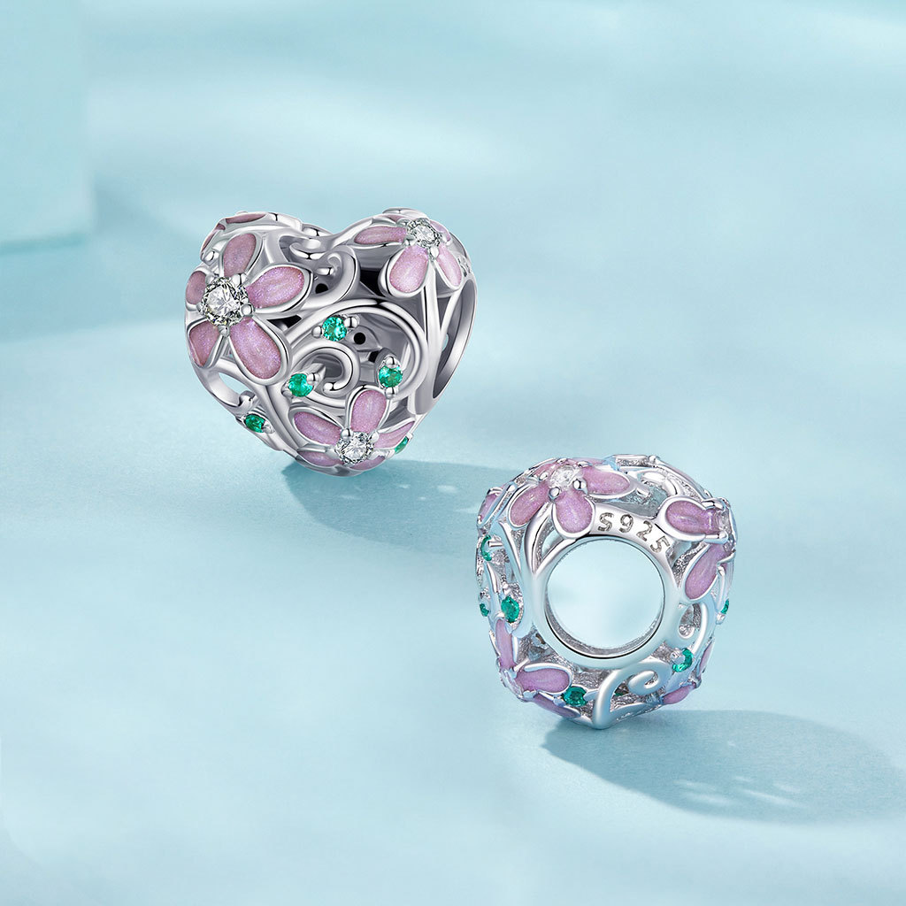 ハートフラワーつるチャーム image number 2