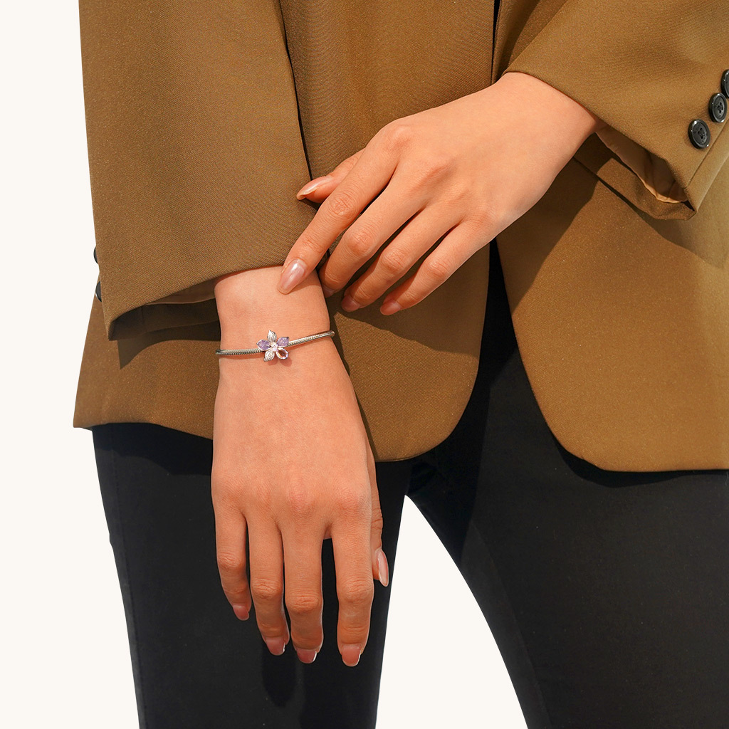 紫の花ストッパー image number 2