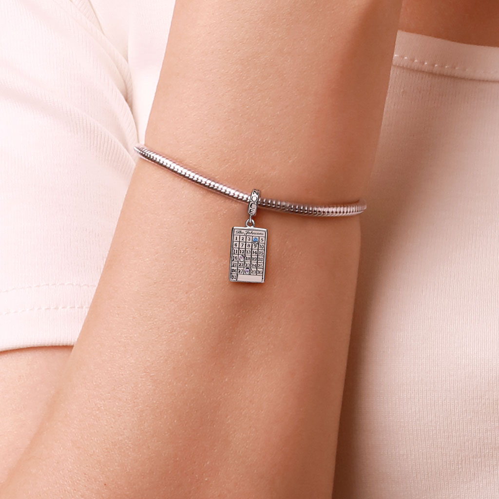 刻印可能なカレンダー 誕生石ペンダント image number 6