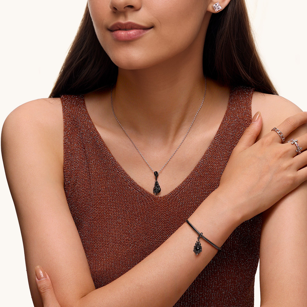 ブラックパールダークキャッスルペンダント image number 3