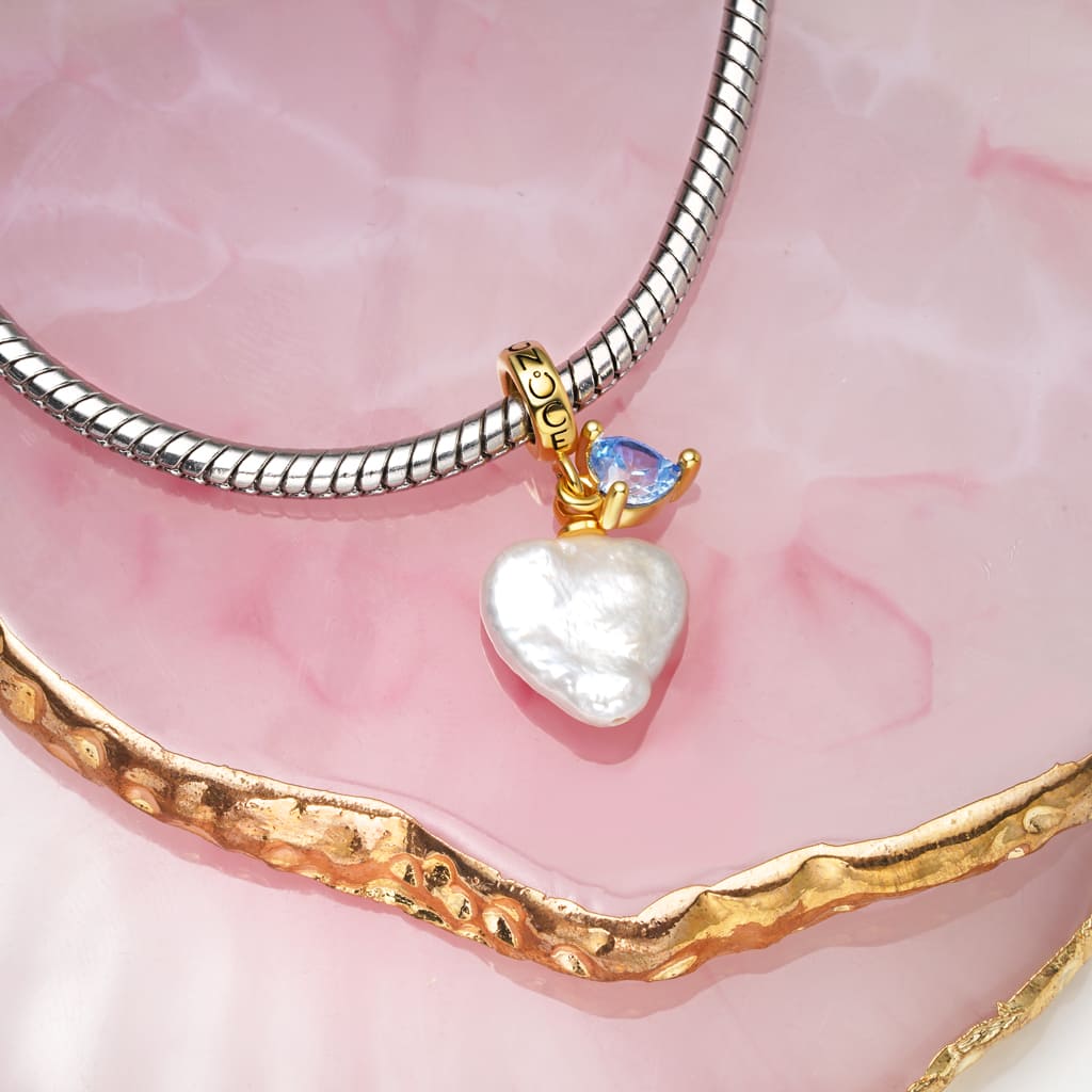 イレギュラーパール誕生石ペンダント image number 3