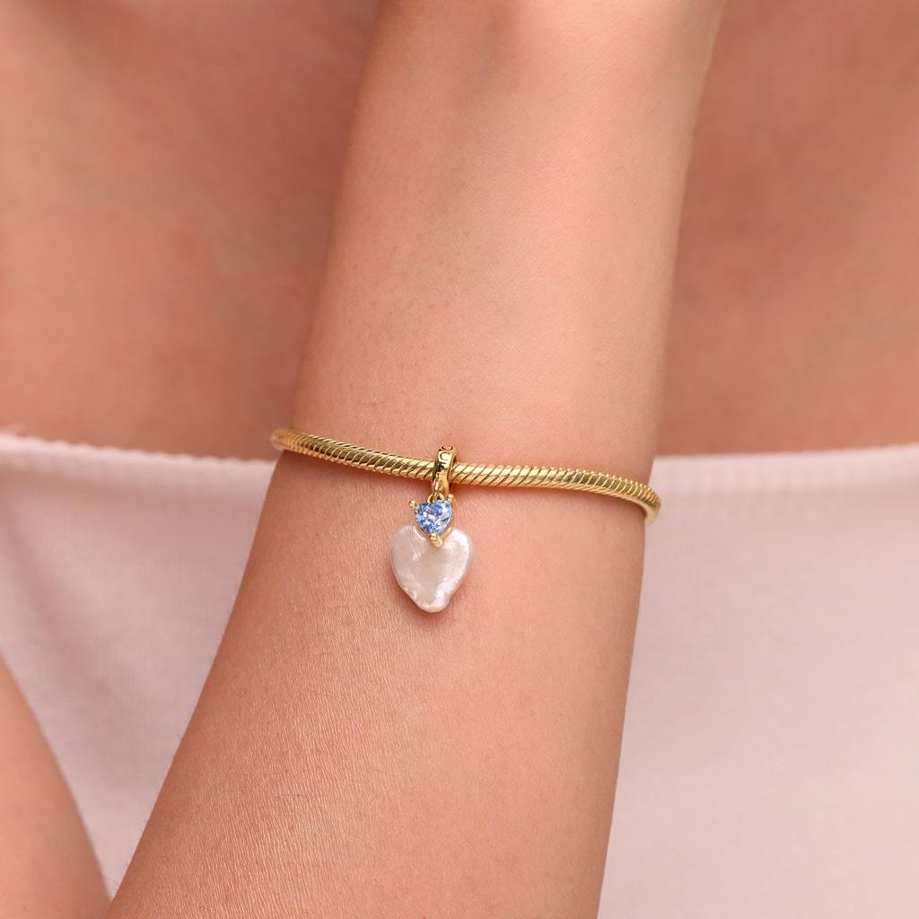 イレギュラーパール誕生石ペンダント image number 5