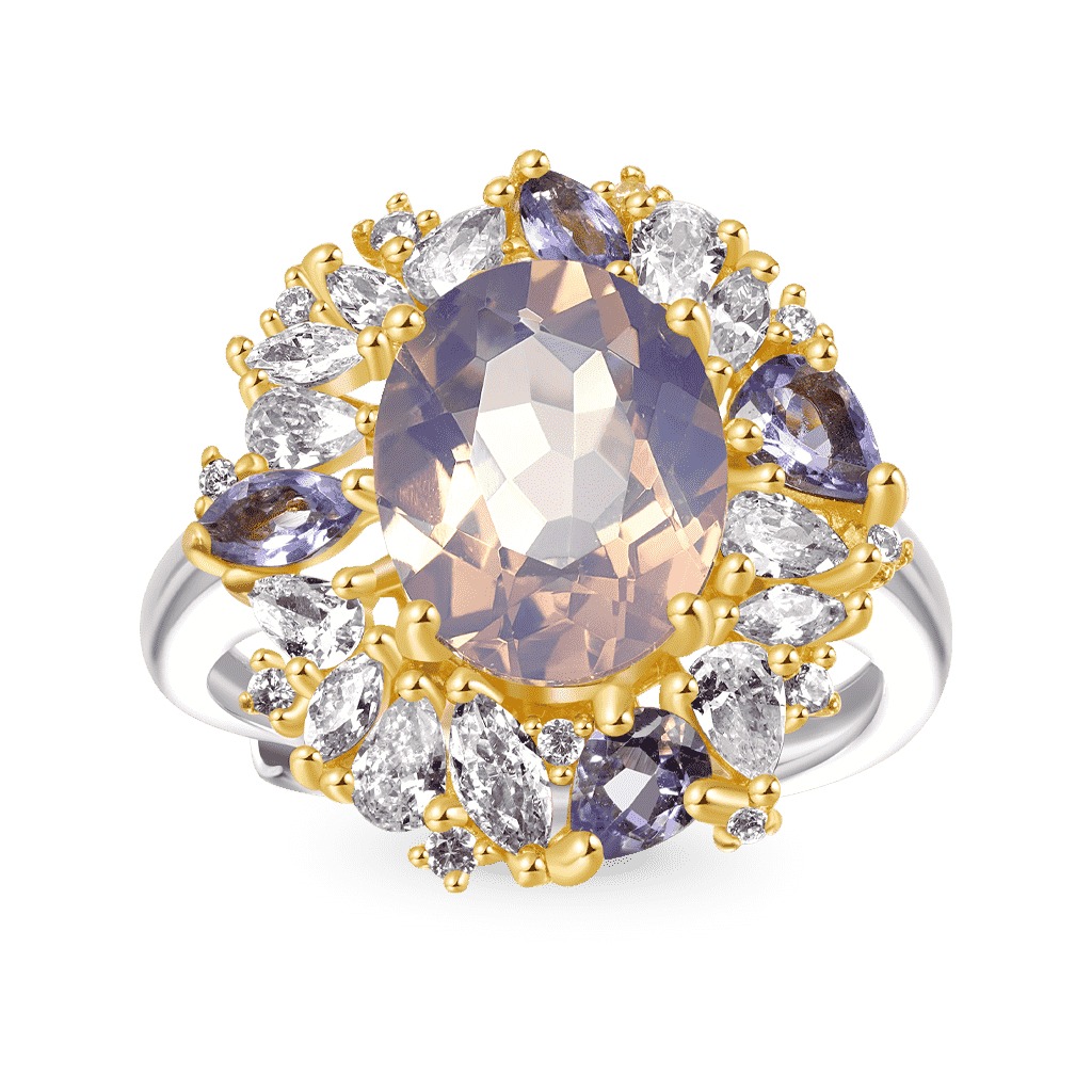 ラベンダー オーバルカット アメジスト リング image number 0