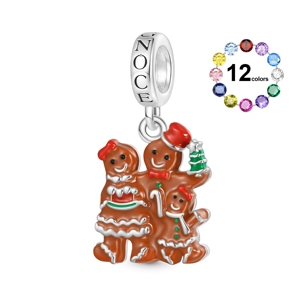 クリスマスのジンジャーブレッドファミリーペンダント image number 0