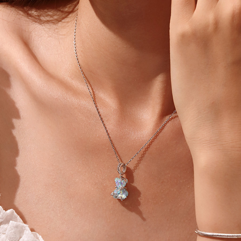 ブルー ドリーム ベア ペンダント image number 3