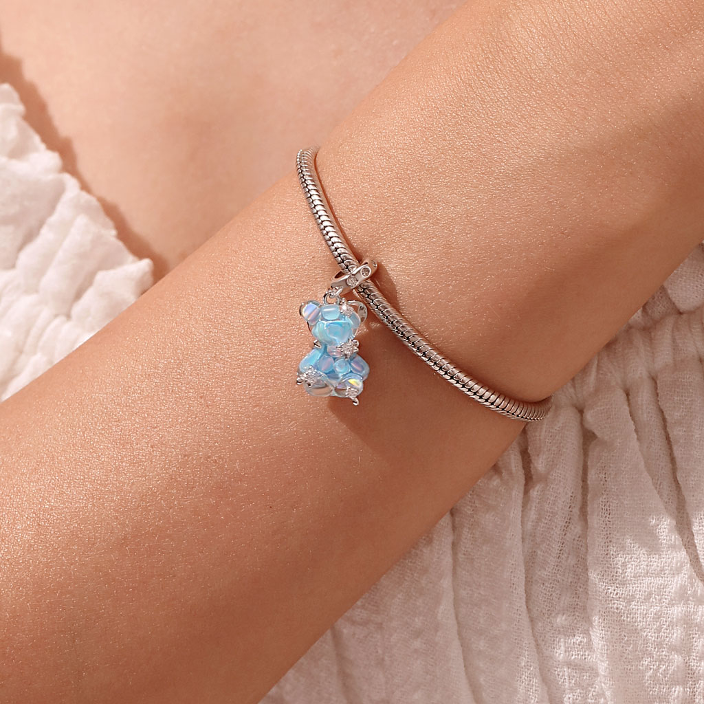 ブルー ドリーム ベア ペンダント image number 4