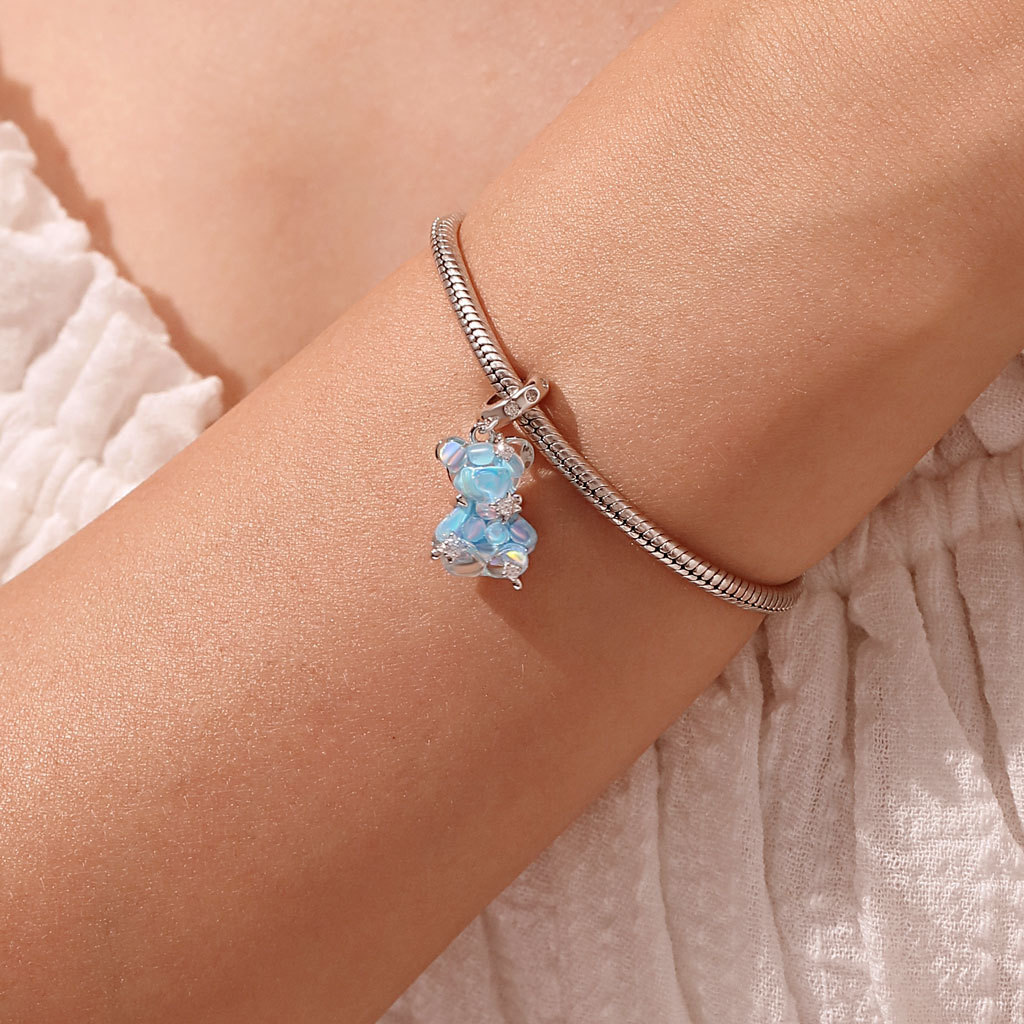 ブルー ドリーム ベア ペンダント image number 4