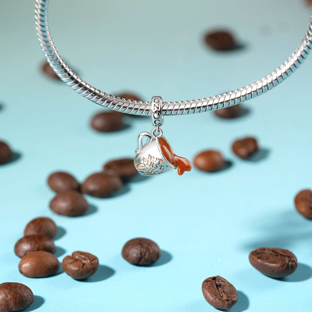 コーヒーこぼれペンダント image number 2