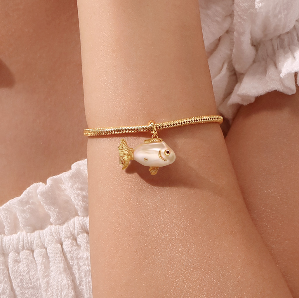 金魚 バロック パール ペンダント image number 4