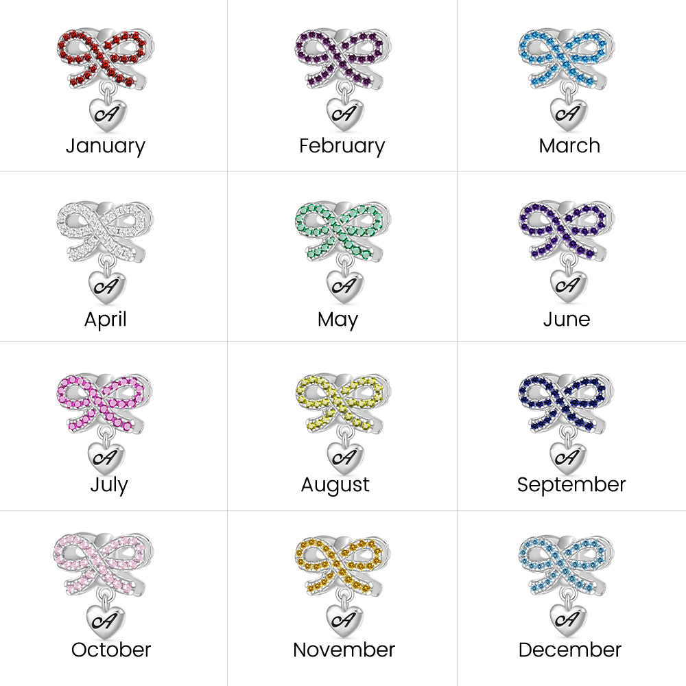 ハートの刻印可能な蝶結びペンダント image number 6