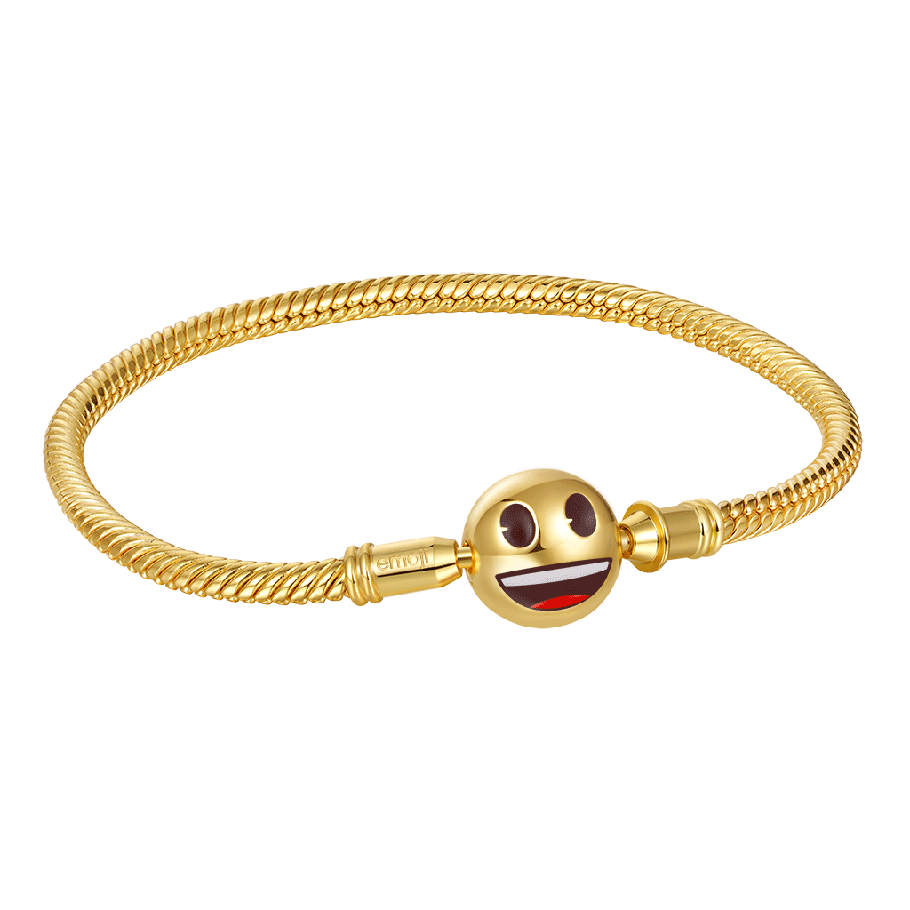 絵文字笑顔と泣き顔のベーシックブレスレット image number 0