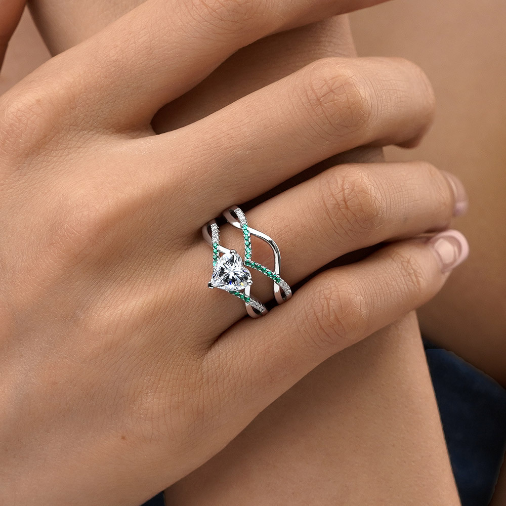 ウィッシュボーンのスタッカブルリングセット image number 4