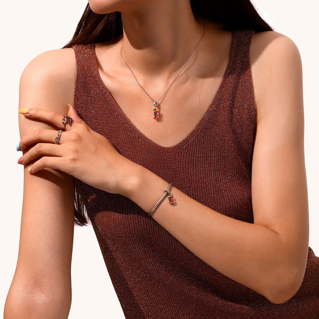 フィッシュネット ハイヒール ペンダント image number 3