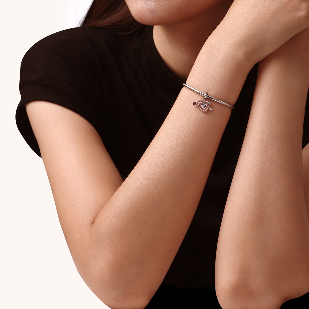 パーソナライズ ラブハートペンダント image number 4