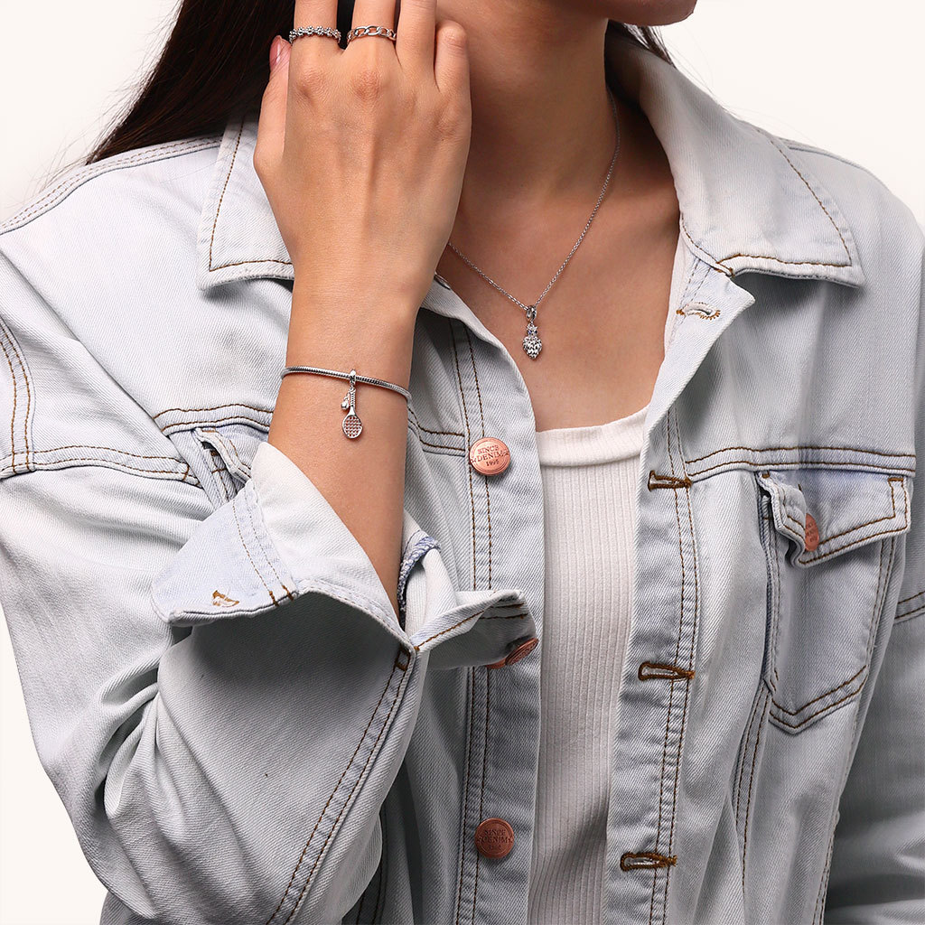 テニスラケット＆ボール ペンダント image number 3