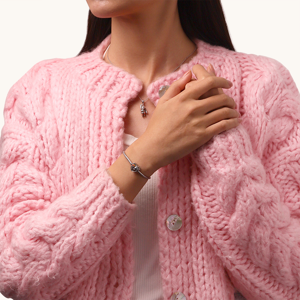 シュレックとフィオナのハート チャーム image number 3