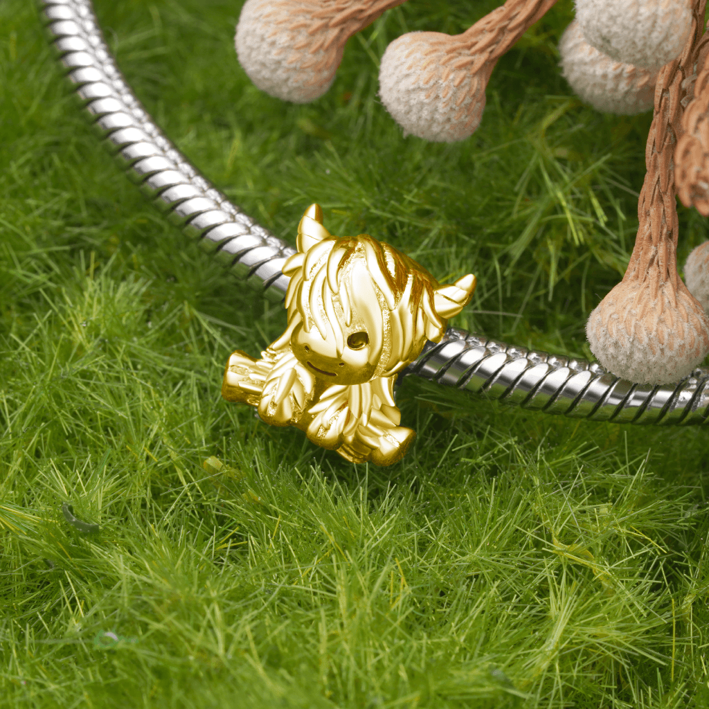 ゴールド スコットランドハイランドカウチャーム image number 2