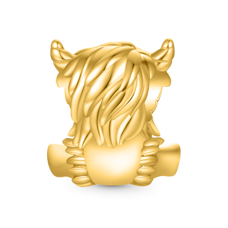 ゴールド スコットランドハイランドカウチャーム image number 1