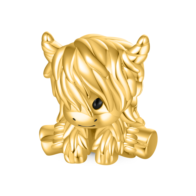 ゴールド スコットランドハイランドカウチャーム image number 0