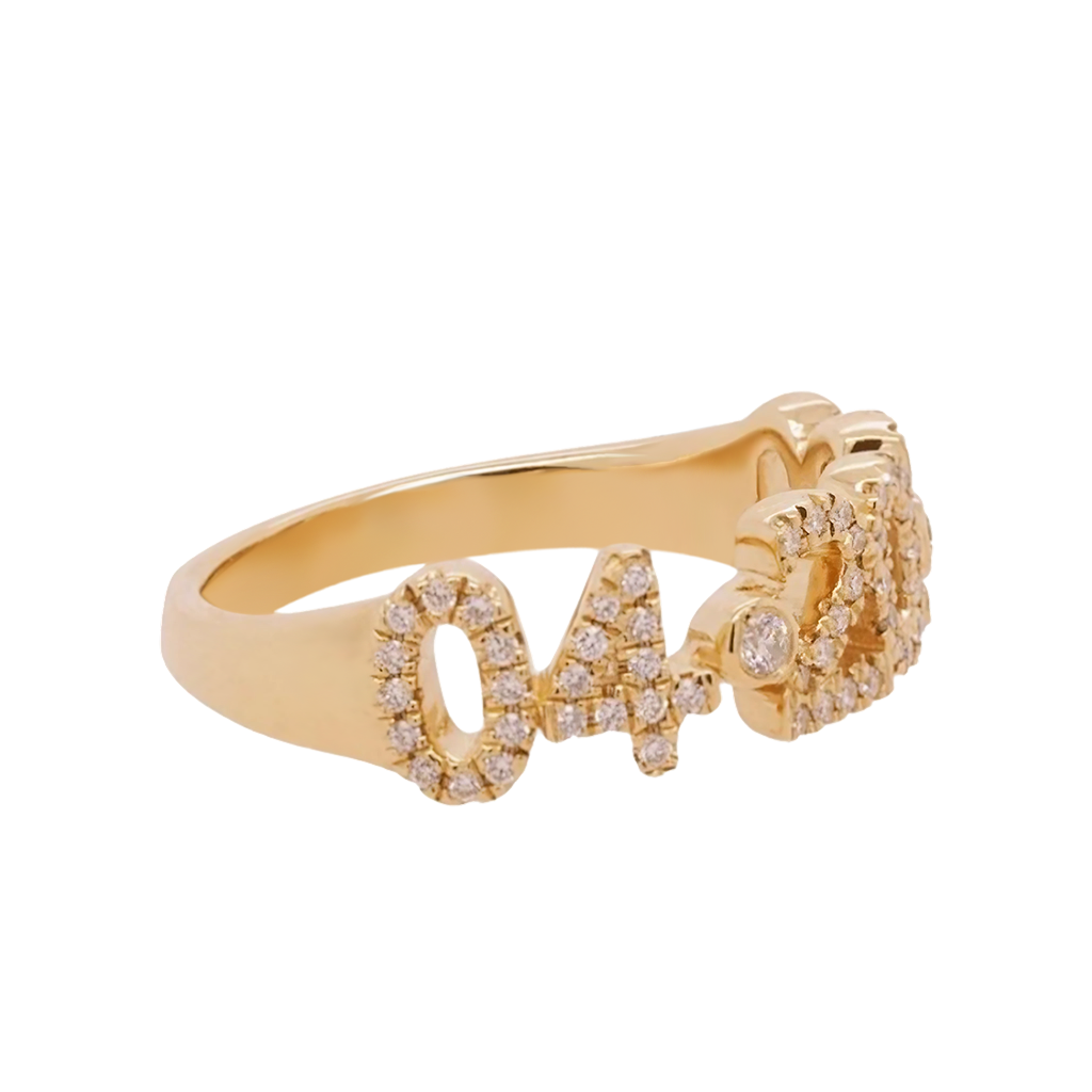 誕生石付きダイヤモンドパヴェデートリング image number 1