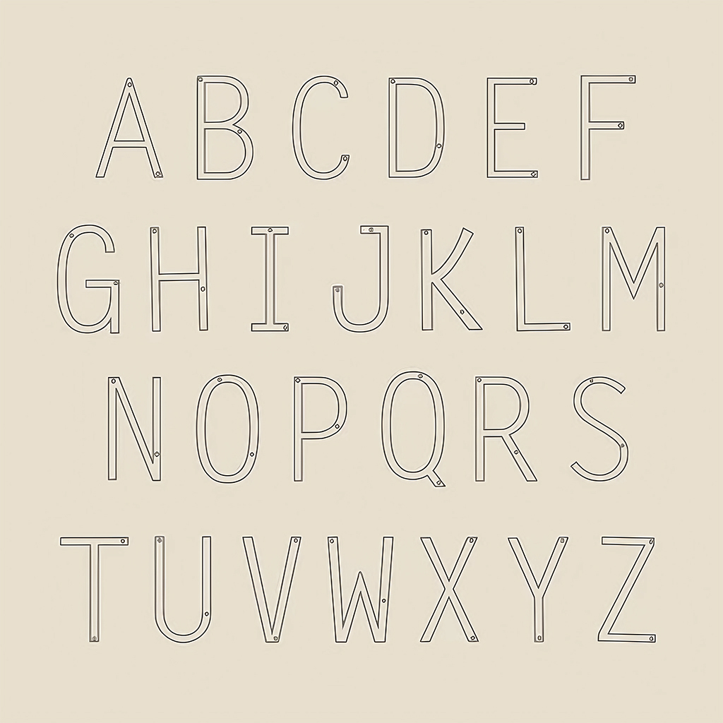 横向きラージイニシャルネックレス image number 3