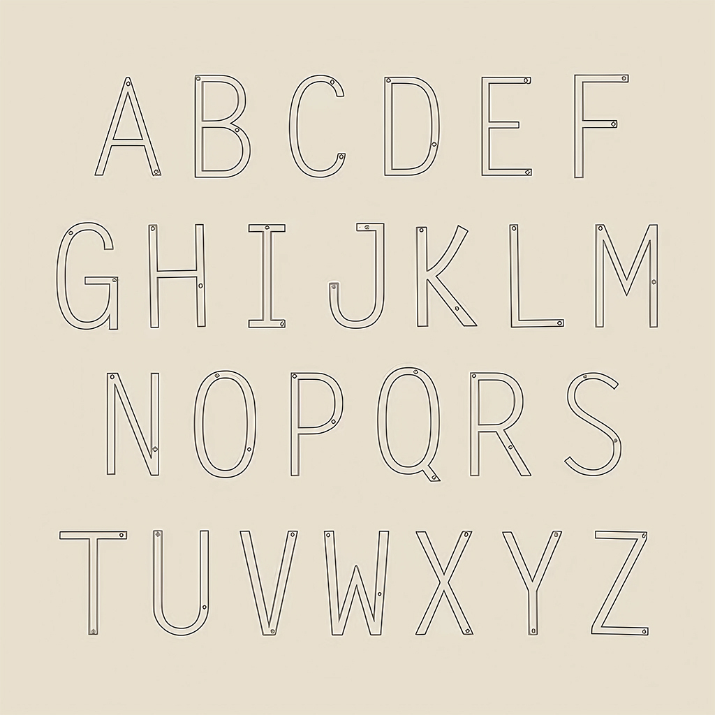 横向きラージイニシャルネックレス image number 3