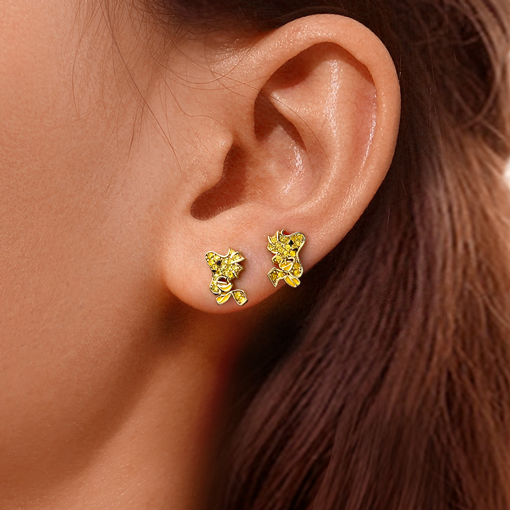フライング ウッドストック ダイヤモンド スタッド ピアス image number 4