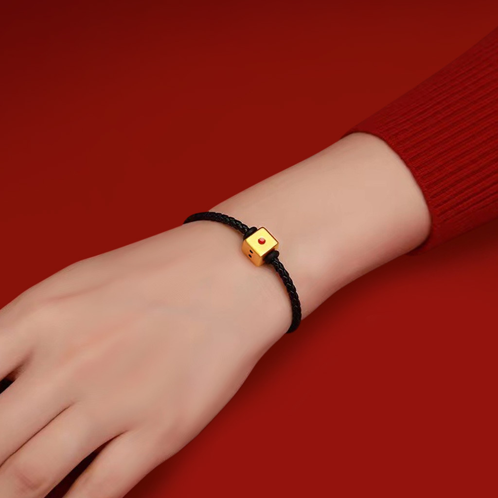 純金サイコロの富のチャーム image number 2