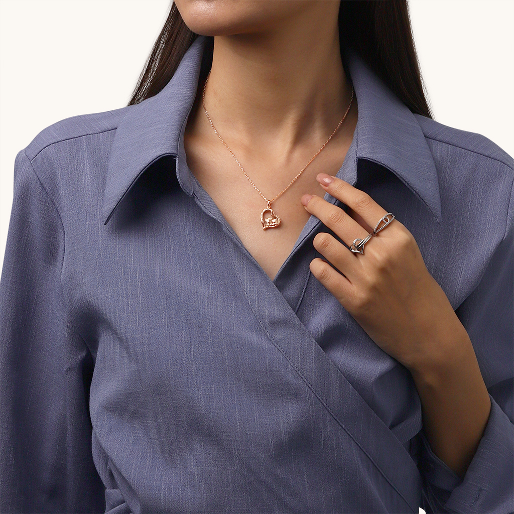 ハイランドカウハートネックレス image number 4