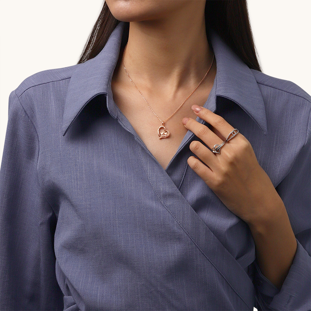 ハイランドカウハートネックレス image number 4