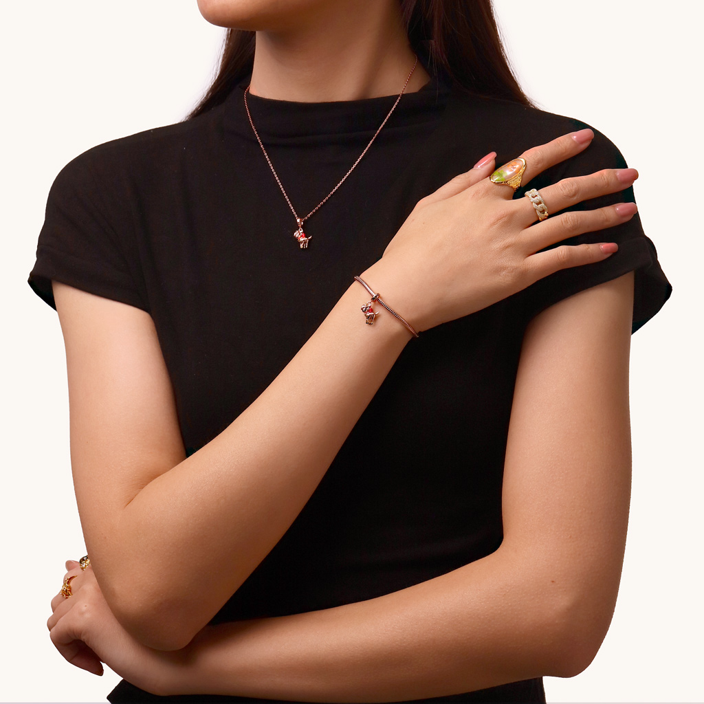 スイートフロッキーディアペンダント image number 3