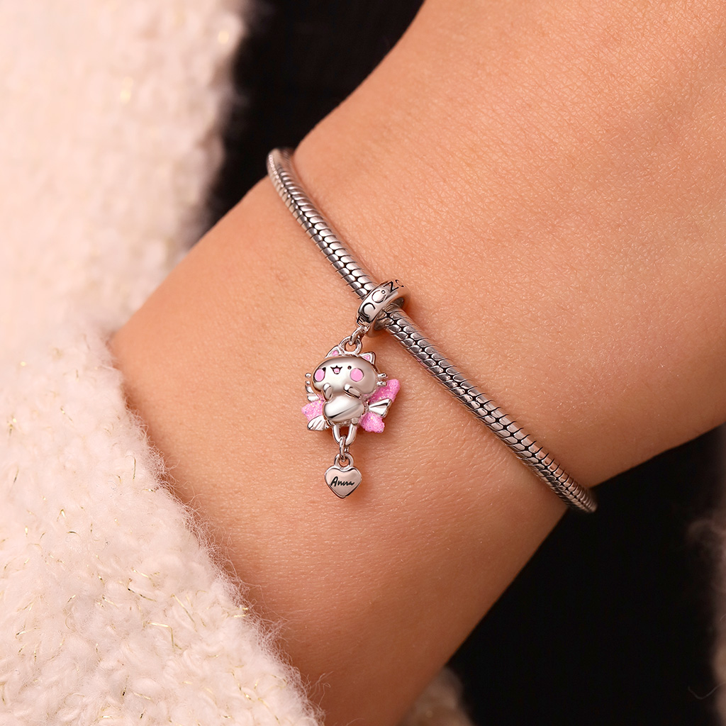 天使の猫スノーティのペンダント image number 7