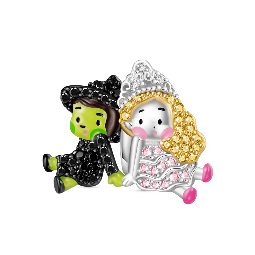 ウィキッド エルファバ & グリンダ パヴェ ダイヤモンド チャーム image number 0