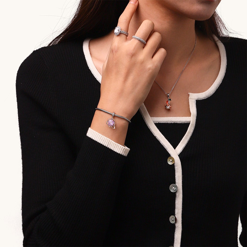 ローズカットフローラルペンダント image number 4