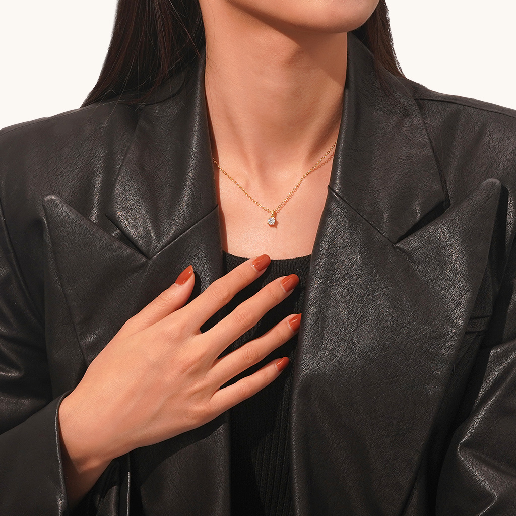 ソリティアダイヤモンドネックレス image number 4