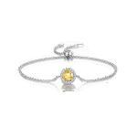 ラウンドカットの調節可能なチェーンブレスレット image number 0