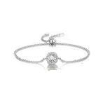 ラウンドカットの調節可能なチェーンブレスレット image number 0