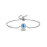 ラウンドカットの調節可能なチェーンブレスレット image number 0