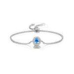 ラウンドカットの調節可能なチェーンブレスレット image number 0